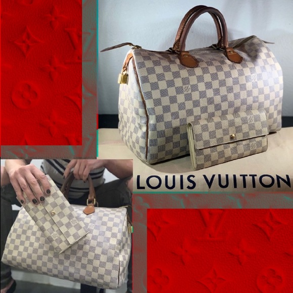 Louis Vuitton Handbags - 💥DAMIER AZUR SET💥 Speedy 35 & Sarah Wallet